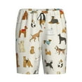 thumbnail image 1 of Rocae Dogs Funny Pets for Men's Soft Sleep Pajama Shorts, Waistband and Pockets, 1 of 9