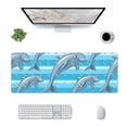 thumbnail image 1 of Rocae Dolphin for Gaming Mouse Pad, Mouse Pad Large, Office Computer Keyboard Mousepad, Keyboard and Mouse Pad with Stitched Edges,31.5 x 11.8 in, 1 of 1