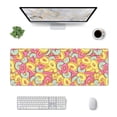 thumbnail image 1 of Rocae Donut and Blue for Gaming Mouse Pad, Mouse Pad Large, Office Computer Keyboard Mousepad, Keyboard and Mouse Pad with Stitched Edges,31.5 x 11.8 in, 1 of 5