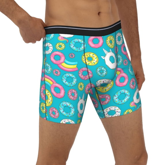 Rocae Donut for Stretch Moisture-Wicking Underwear,Men's Underwear Boxer Briefs X-Large