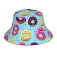 thumbnail image 1 of Rocae Donuts for reflective Bucket Hat for Men Women Summer Beach Travel Summer Cap, 1 of 6