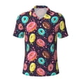 thumbnail image 1 of Rocae Donuts1 for Men's Short Sleeve Polo Shirt, Quick Drying Performance Moisture Wicking Sports Men's Golf Shirt 3X-Large, 1 of 9