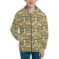 thumbnail image 1 of Rocae Doodle Owls for Zip Up Hoodies for Teen Sweatshirt with Hood-Small, 1 of 6