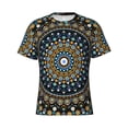 thumbnail image 1 of Rocae Dot Mandala for Men's Moisture-Wicking Crew Tee - T-Shirt for Sports, Outdoor Activities, and Casual WearSmall, 1 of 9