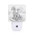 thumbnail image 1 of Rocae Dragon Nest Sketch for 0.5W Plug in Night Light, Dusk to Dawn, Bright Nightlight Auto-On/Off-EU, 1 of 7