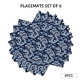 thumbnail image 1 of Rocae Dragons Printed Heat Resistant Place Mats,Classic Hemstitch Cloth Fabric Placemats Imitation Linen Place Mat Table Mats 18x12 inch, 1 of 9