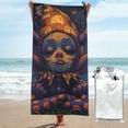 thumbnail image 1 of Rocae Dreamy Jester Under Stars Print Lightweight and Quick Drying Towels Bath Towels for Body, Sport, Yoga, SPA, Fitness-27.5"x55", 1 of 8