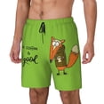 thumbnail image 1 of Rocae Drink Coffee And Do Good for Men's Swim Trunks Quick Dry With Two Side Pockets and One Lined Patch PocketMedium, 1 of 9