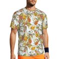 thumbnail image 1 of Rocae Ducks and Flowers for Men's Mesh Quick-Dry Short Sleeve Workout T-Shirt,Mens Crew Neck Tee Lightweight Soft Classic T Shirts X-Small, 1 of 9