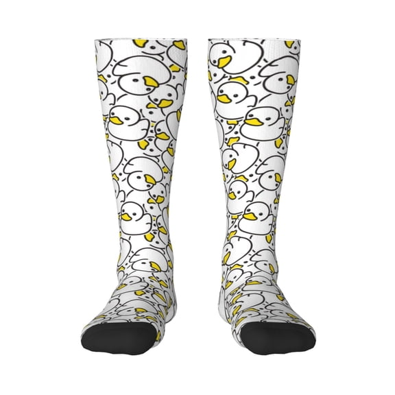 Rocae Ducky for Novelty Casual compression Socks For Women Men Contrast Color Stockings