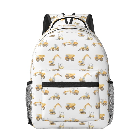 Rocae Dump Truck for Comfortable Student Backpack - Lightweight ,Durable School Bag Ideal for Middle School, High School, and College
