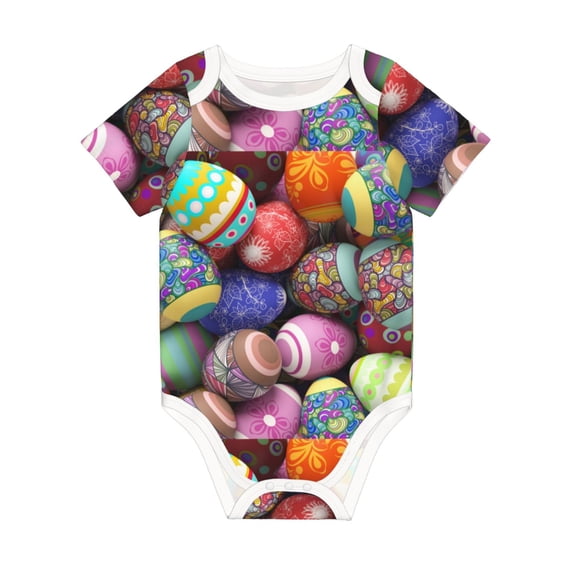 Rocae Easter Eggs1 for Baby Climbing Clothes Soft Baby Romper for Active Infants Comfortable and Breathable Crawling Jumpsuit Unisex Baby Outfit