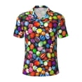 thumbnail image 1 of Rocae Easter Eggs2 for Men's Short Sleeve Polo Shirt, Quick Drying Performance Moisture Wicking Sports Men's Golf Shirt Small, 1 of 9