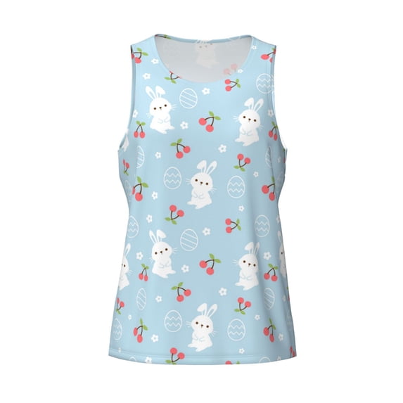 Rocae Easter Rabbit for Men's Workout Tank Top Men's Running Tank Top Dry Fit Athletic Workout Tank TopsSmall