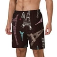 thumbnail image 1 of Rocae Eiffel Tower for Men's Swim Trunks Quick Dry With Two Side Pockets and One Lined Patch Pocket3X-Large, 1 of 9