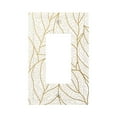 thumbnail image 1 of Rocae Elegant Gold Leaf Pattern for Decorator Light Switch or Receptacle Outlet Wall Plate,Polycarbonate Thermoplastic-Style U, 1 of 6