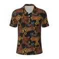 thumbnail image 1 of Rocae Embroidery Chicken Rooster And Sunflowers for Men's Short Sleeve Polo Shirt, Quick Drying Performance Moisture Wicking Sports Men's Golf Shirt X-Large, 1 of 9