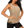 thumbnail image 1 of Rocae Engraved Coffee On Kraft Paper for Women's Workout Tank Top Lightweight Sleeveless Fit Tops- Moisture-Wicking, BreathableLarge, 1 of 9