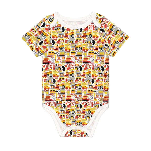 Rocae Excavator (2) for Baby Climbing Clothes Soft Baby Romper for Active Infants Comfortable and Breathable Crawling Jumpsuit Unisex Baby Outfit 6 Months