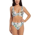 thumbnail image 1 of Rocae Fairy Flower for Bikini Set for Women Two Piece Sexy High Swimsuits Split Crossover Bikini XX-Large, 1 of 9