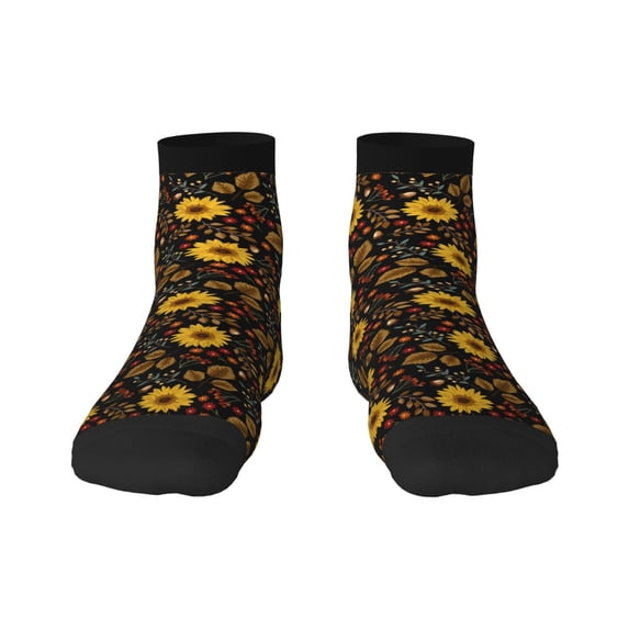 Rocae Fall Daisy Leaf for Premium Adult Socks,Comfortable, Breathable, and Durable Socks, Perfect for Everyday Wear