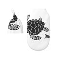 Rocae Family Of Sea Turtles for Baby Swaddle Blanket with Hats Set for