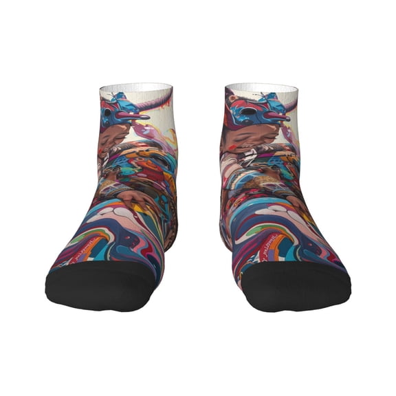 Rocae Fantasy Colorful Beast for Premium Adult Socks,Comfortable, Breathable, and Durable Socks, Perfect for Everyday Wear