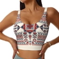 thumbnail image 1 of Rocae Fashion Tatreez1 for Sports Bra for Women Sports Vest Women's Workout Tank Top Athletic Tank Tops-XX-Large, 1 of 8
