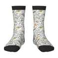 thumbnail image 1 of Rocae Fastfood 2 for Girls Boys Crew Socks,Children's Socks, Kids Socks, Toddler Socks: Daily Wear with Kids School Uniform, 1 of 5