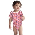 thumbnail image 1 of Rocae Festive Christmas Stocking Cheer for Baby Cotton Short-Sleeve Bodysuits for Unisex Onesies Bodysuit-6 Months, 1 of 7