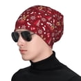 thumbnail image 1 of Rocae Festive Reindeer for Beanies Hats for Men Women Warm Chunky Knit Hats Winter Adult Milk Silk Knitted Beanie, 1 of 7
