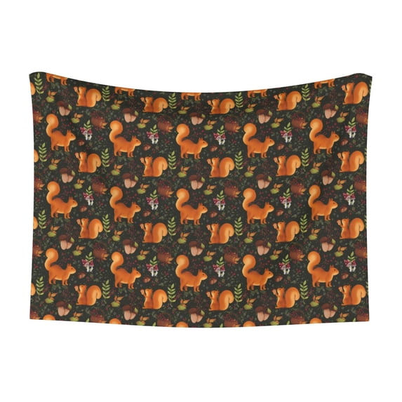 Rocae Festive Squirrels Dark Forest for Pet Blanket Dog Blanket Cat Blanket Soft Sleep for Small Medium Pet-Medium