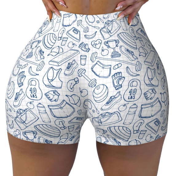 Rocae Fitness Guru for Women's Quick-Dry Running Shorts,Ladies Active Athletic Apparel Yoga Workout Gym Running Volleyball Spandex Shorts XX-Large