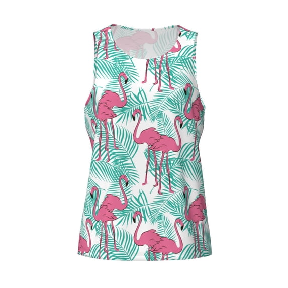 Rocae Flamingo for Men's Workout Tank Top Men's Running Tank Top Dry Fit Athletic Workout Tank TopsSmall