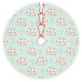 thumbnail image 1 of Rocae Flora Daisy Cactus for Christmas Tree Skirt with Pom Pom Trim for Holiday Party for Holiday Home Decor Indoor Outdoor-36", 1 of 7