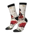 thumbnail image 1 of Rocae Floral Leopard Butterflies for Adult Socks Casual Athletic Stretchy Loose Socks for Women Men Non-Slip Middle Tube Socks, 1 of 6