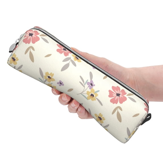 Rocae Floral for Pen and Marker Pouch with Zipper for Men and Women, Stationery Bag Pen Holder for Work and Office