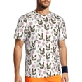 thumbnail image 1 of Rocae Flowe Rooster for Men's Mesh Quick-Dry Short Sleeve Workout T-Shirt,Mens Crew Neck Tee Lightweight Soft Classic T Shirts Medium, 1 of 9