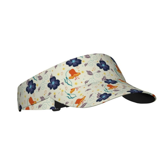 Rocae Flower Leaves for Sport Sun Visor Hats Adjustable Empty Top Baseball Cap Cotton Ball Caps for Women and Men