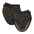 thumbnail image 1 of Rocae Flower Pattern On Black for Mini Oven Mitts Rubber Oven Glove, Kitchen Mittens, Cute Cooking Mitts,5.9"x5.9", 1 of 7