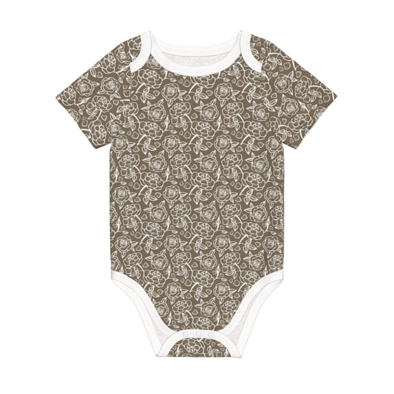 Rocae Flower Rose for Baby Climbing Clothes Soft Baby Romper for Active Infants Comfortable and Breathable Crawling Jumpsuit Unisex Baby Outfit