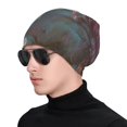 thumbnail image 1 of Rocae Flower White Horse (2) for Beanies Hats for Men Women Warm Chunky Knit Hats Winter Adult Milk Silk Knitted Beanie, 1 of 7