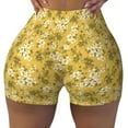 thumbnail image 1 of Rocae Flower for Women's Quick-Dry Running Shorts,Ladies Active Athletic Apparel Yoga Workout Gym Running Volleyball Spandex Shorts Small, 1 of 9