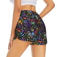 thumbnail image 1 of Rocae Flowers And Birds for Women's Athletic Shorts Quick Dry Workout Hiking Shorts With Pockets for Running, Yoga, Gym, Sports X-Large, 1 of 9
