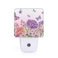 thumbnail image 1 of Rocae Flowers And Colorful Butterflies for 0.5W Plug in Night Light, Dusk to Dawn, Bright Nightlight Auto-On/Off-UK, 1 of 7