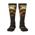 thumbnail image 1 of Rocae Forest Creek Cute Dog for Novelty Casual compression Socks For Women Men Contrast Color Stockings, 1 of 6