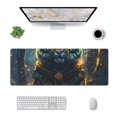 thumbnail image 1 of Rocae Forest Meditating Tiger for Gaming Mouse Pad, Mouse Pad Large, Office Computer Keyboard Mousepad, Keyboard and Mouse Pad with Stitched Edges,31.5 x 11.8 in, 1 of 5