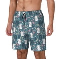 thumbnail image 1 of Rocae Forest Rabbit for Men's Swim Trunks Quick Dry With Two Side Pockets and One Lined Patch PocketLarge, 1 of 9