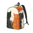 thumbnail image 1 of Rocae Four Cats Watching Rain for Canvas College Laptop Backpack for Men Women -Medium, 1 of 5