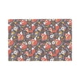 thumbnail image 1 of Rocae Foxes Printed Heat Resistant Place Mats,Classic Hemstitch Cloth Fabric Placemats Imitation Linen Place Mat Table Mats 18x12 inch, 1 of 5
